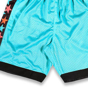 Pantalones cortos para correr de secado rápido Hip Hop para hombre con malla de bolsillos para teléfono y estampado digital de patrón sólido de estrellas laterales - Product Image 6