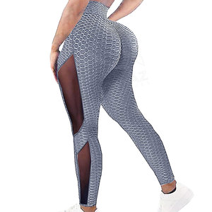 Leggings pour femmes grande taille à séchage rapide, style nouveau, taille haute, sans couture, en spandex/polyester, réversible, vêtements de sport, design unique - Product Image 3