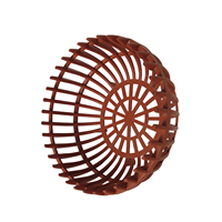Pot Bunga Plastik Folin Modern Style GLB-300, Dapat Didaur Ulang, Ringan, Dapat Ditumpuk, Diameter 300mm, Tinggi 165mm, Untuk Penggunaan di Kebun Sepanjang Musim