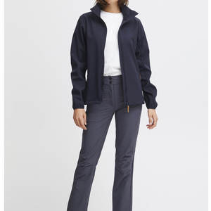 Chaqueta Softshell Estilo Blazer Azul Marino para Mujer, Personalizada al por Mayor, Impermeable, Cortavientos y Ligera, Ropa Deportiva para Correr al Aire Libre - Product Image 6