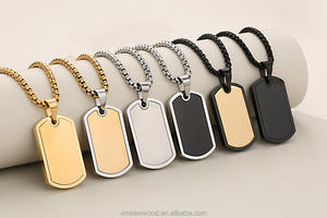 Özel Paslanmaz Çelik Takı Üretimi 18 Ayar Altın Kaplama Paslanmaz Çelik Punk Tarzı Kolye Ucu Oyma Takı - Product Image 4