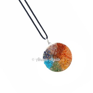 Obtenez des pendentifs personnalisés Chakra Layer Orgone Heart en ligne - Product Image 5