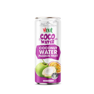 Eau de coco VINUT avec fruit de la passion 320 ml, eau de coco végétalienne et fruit de la passion, sans gluten, sans produits laitiers, marque d'exportation vietnamienne - Product Image 1