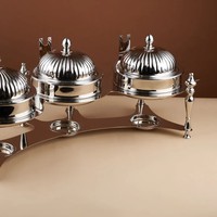 Casserole à gaz de luxe moderne en acier inoxydable, écologique, pour restaurant, design arabe, pour servir des plats chauds, vente chaude