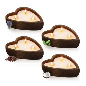 Impressionnant qualité nouveauté taille personnalisée marron fini manguier bois bougie bol pour table pièce maîtresse décoration décor à la maison - Product Image 2