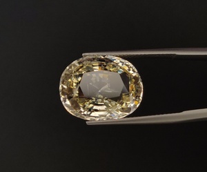 Saphir jaune naturel de qualité supérieure sans chaleur coupe ovale 20.40 carat taille de bague septembre pierre de naissance pour bague et astrologie - Product Image 2