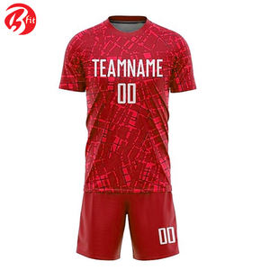 Conception personnalisée Impression par sublimation Uniforme de football Adultes Découpe automatisée Chemises et hauts Vêtements de football Maillot de football - Product Image 2