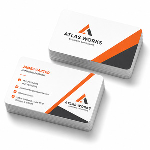 Custom Business Card <b>Printing</b> Metal Stainless Steel Laser Engraving Rounded Corner Thick Cardstock for Thank You Insert - Product Image 1