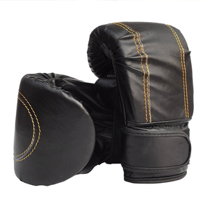 Par de guantes de boxeo de alta resistencia, guantes de boxeo ajustables, transpirables, lisos, ergonómicos, para adultos, para gimnasio - Product Image 1