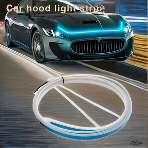 Bande lumineuse LED flexible de 1,8 m pour capot de voiture, 12 V, rouge, feux de jour, nouvelle lampe d'ambiance universelle pour voiture, décoration - Product Image 2
