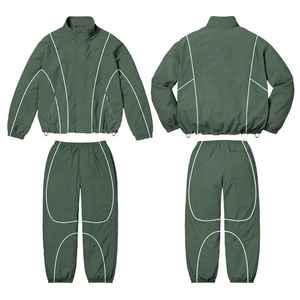 Ensemble de survêtement d'entraînement léger et respirant pour homme, coupe-vent de sport d'hiver, grande taille, avec logo personnalisé - Product Image 4