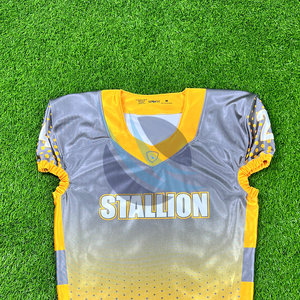 Camiseta de Fútbol Americano Sublimada Personalizada Internacional Spofit, Manga Corta, Talla Grande, Transpirable, de Malla - Product Image 3