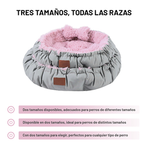 Set letto per gatti e cani convertibile 2-in-1 lungo interno in peluche con nido esterno in ecopelle o opzione tappetino - Product Image 2