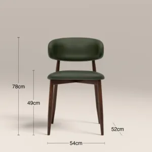 <b>VINTAGE</b> GREEN & WALNUT HALSTON DINING <b>CHAIR</b> - Product Image 4
