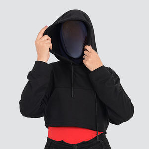 Streetwear Vente Chaude Femmes Crop Top Hoodies Fabriqués en Matériel de Haute Qualité Respirant Femmes Crop Top Hoodies - Product Image 1