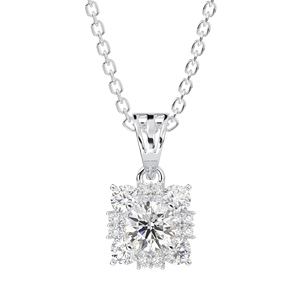 Venta al por mayor estilo Vintage 925 collar de flores de plata esterlina CZ diamante circón piedra chapado en oro colgantes finos encantos para mujeres - Product Image 2