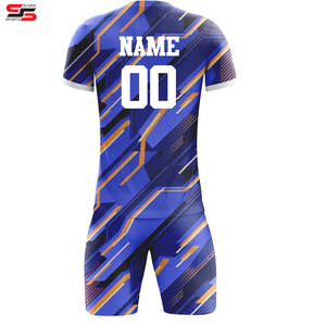 ชุดกีฬาฟุตบอลสำหรับผู้ชายชุดกีฬาฟุตบอลชุดกีฬาสำหรับผู้ชายชุดฟุตบอลดีไซน์แบบซับลิเมชันใหม่ - Product Image 4