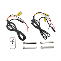 Écran LCD TFT 7 pouces avec oreiller noir pour moniteur d'appui-tête de siège de voiture télécommande SD ou USB en option