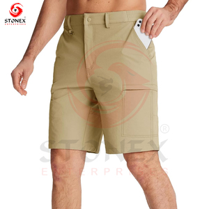 กางเกงขาสั้นคาร์โก้ยุทธวิธีแบบสั่งทำกันน้ำได้หลายกระเป๋าสำหรับผู้ชายกลางแจ้ง - Product Image 2