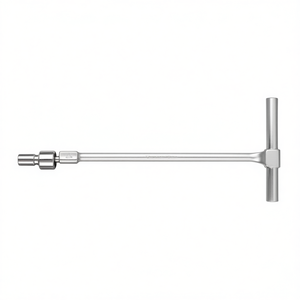 Chrome-Plated T-Handle Wrench with Swivel <b>Socket</b> for Torx Profile Head Screws - Product Image 2