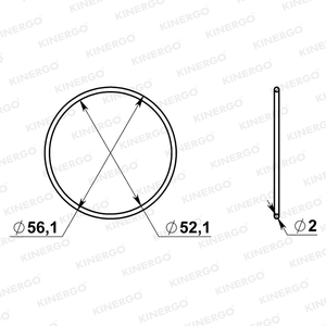 Joint torique ORGM05 pour ORGM05 298mm LU (TH250C, TH350C, TH200-4R, TH700-R4, 4L60, 4L60E) - Product Image 2