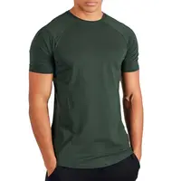 सरल सादे ग्रीन कलर टी शर्ट स्लिम फिट पुरुषों आकस्मिक शर्ट जिम सबसे अच्छा पहनना गुणवत्ता सादे शर्ट