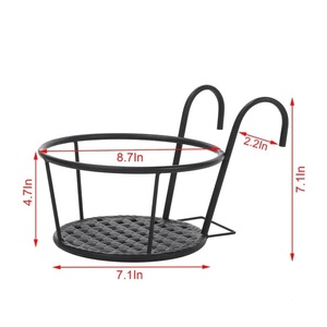 Soporte para Macetas de Metal con Recubrimiento en Polvo, Ecológico, de Alta Calidad, con Autorriego, Clásico, Decorativo, Creativo - Product Image 2