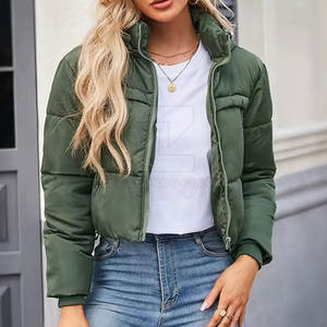 Chaqueta Acolchada Gruesa y Acogedora para Mujer, Manga Larga, Ropa Exterior Informal, Ligera, Transpirable, Resistente al Viento, Ecológica, para Invierno - Product Image 3