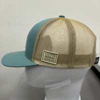 Sombreros de camionero Parche de cuero personalizado EE. UU. Gorra para hombre Gorras de camionero ajustables para exteriores, Gorras deportivas para hombre Estilo camionero de 6 paneles