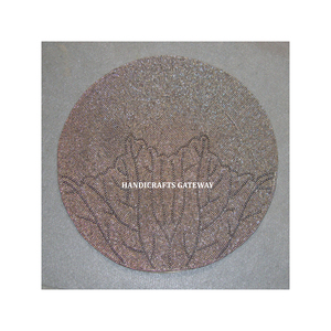 Most Beautiful Handmade High Class Quality <b>Beaded</b> Embroidery <b>Coaster</b> for Home Kitchen and Hotels Office Use for Keep on Cups - Product Image 1