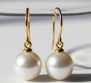 Pendientes colgantes de plata de ley 925 hechos a mano, piedras de cristal curativas étnicas naturales de alta calidad, forma de bola, moda de agua dulce - Product Image 2