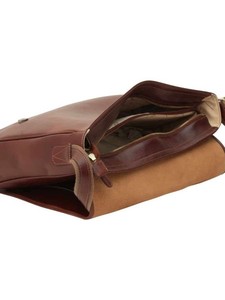 Genuine Leather Fashion Vintage Luxury High Quality Messenger <b>Bag</b> <b>Men</b> Brown 15inch Laptop Briefcase Crossbody Satchel <b>Work</b> - Product Image 4