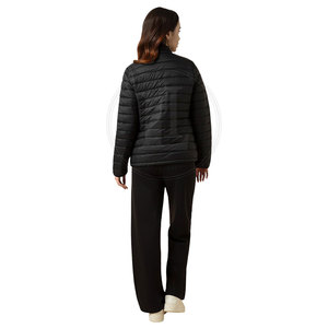 Veste matelassée pour femme en nylon respirant, couleur personnalisée, coupe-vent, vêtements d'hiver tendance - Product Image 4