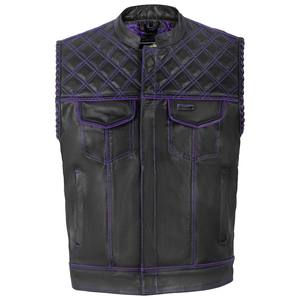 Gilet en cuir pour moto |   Gilet de moto pour club de motards |   Vrai cuir de vache |   Conception prête à l'emploi pour patch |   Gilet en cuir pour homme |   Gilet de motard - Product Image 1