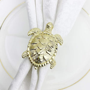 Vente chaude Table À Manger Décoratif Rond De Serviette Porte-Serviettes Design Élégant Or Métal Anneau De Serviette Table Porte-Mouchoirs À Vendre - Product Image 1