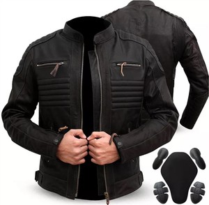 Veste de Moto en Cuir Véritable, Décontractée, en Peau de Mouton pour Homme, Nouvelle Collection 2023 - Product Image 1