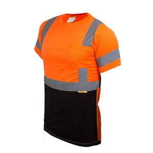 Construction Worker Breathable Safety Workwear <b>Hi</b> <b>Vis</b> <b>Shirts</b> Customized Design Workwear High Visibility <b>T</b> <b>Shirts</b> - Product Image 3