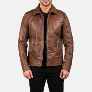 Veste à manches longues en cuir de vache personnalisée pour hommes style de rue haute Offre Spéciale tenue d'hiver décontractée facile à porter - Product Image 6