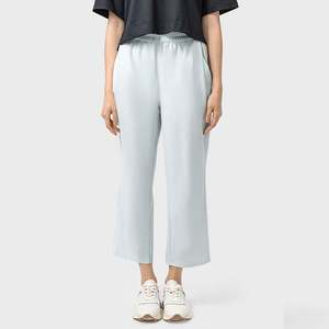 Coupe décontractée élégante mode pantalons de survêtement amples coupe ample salon fabrication personnalisée broderie Logo Options pantalons de survêtement pour femmes - Product Image 5