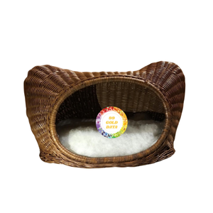 Maison pour animaux de compagnie en rotin de qualité supérieure-Maison confortable pour votre animal de compagnie fabriquée à partir de matériaux écologiques au Vietnam à un prix compétitif - Product Image 6