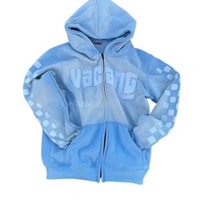 Sudadera con capucha y cremallera de gran tamaño para hombre, 100% algodón, Impresión de logotipo personalizado para invierno - Product Image 1