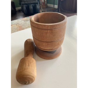 เครื่องมือผสมเครื่องเทศและสมุนไพรไม้จริงทรงกลมทำด้วยมืออุปกรณ์เครื่องครัวที่เหมาะ - Product Image 4