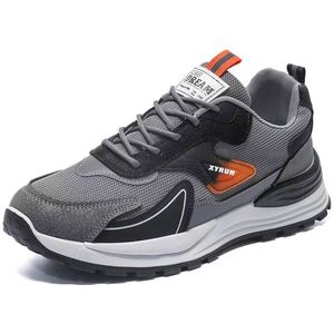 Nouvelles baskets à plateforme antidérapantes en mesh pour hommes, lacées, tendance, décontractées et polyvalentes, chaussures de course à la mode - Product Image 6