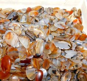 ¡Piedra preciosa suelta de cabujón de ágata Montana natural! Piedra preciosa de cabujón pulido de ágata Montana para la fabricación de joyas - Product Image 1