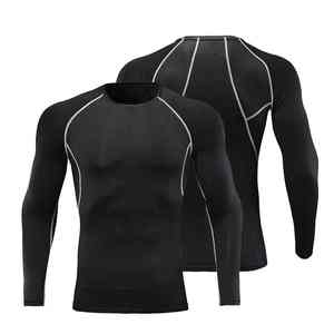 Wholesale Custom Soft Crewneck Long Sleeve Lightweight Breathable <b>Compression</b> <b>Shirt</b> <b>Men</b> Quick Dry Skinny Fit Gym <b>Shirt</b> - Product Image 1