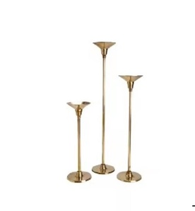 Soporte de vela moderno de latón pulido, elegante soporte de vela de lujo hecho a mano para decoración del hogar, soporte de vela de calidad superior - Product Image 3