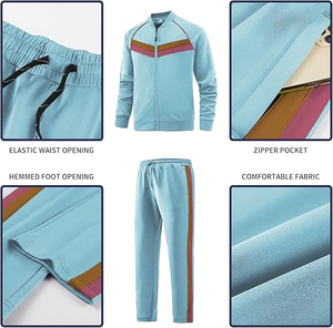 Ensemble de survêtement décontracté pour homme, sweat-shirt imprimé et pantalon de jogging, ensemble deux pièces - Product Image 3