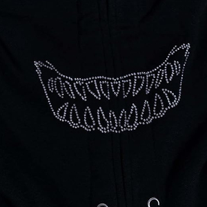 Sweat à capuche zippé intégral en polaire pour homme, design personnalisé avec strass, respirant et séchage rapide, haute qualité - Product Image 5