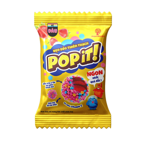 Bonbons Gélifiés Sucrés aux Fruits Popit Cube Croquant Fraise Asteroid Lait en Poudre Sucre 40g Sachet Fournisseur en Gros - Product Image 1