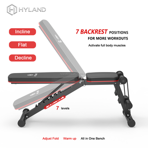 Banc de musculation réglable pour abdominaux, haltères et press d'épaules, <span class=keywords><strong>avec</strong></span> extension et flexion des jambes pour entraînement à domicile - Product Image 4